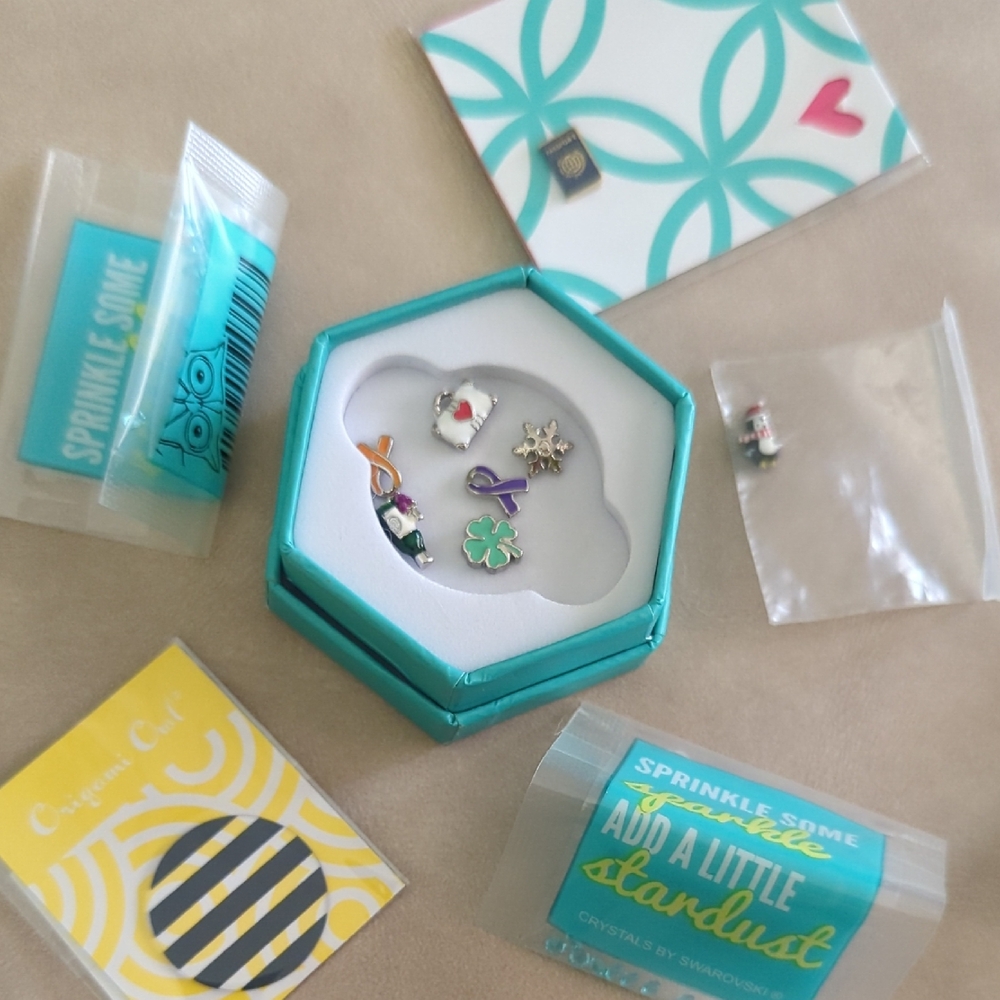 Charming Crystal Charms Set